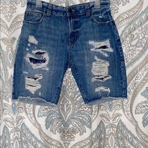 American Rag Ripped Jean Shorts💙